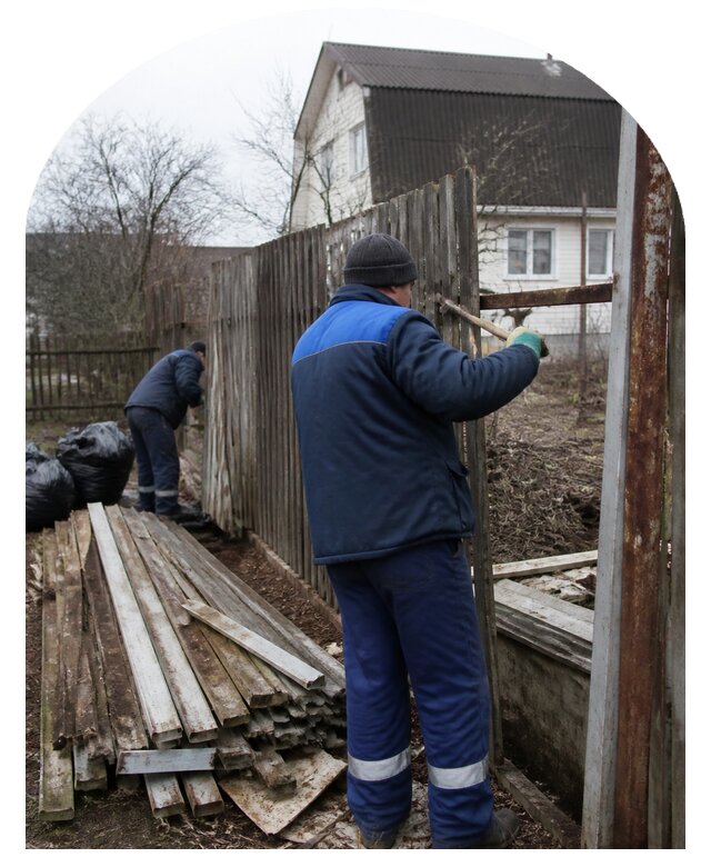 Демонтаж забора в Рославле по цене от 4624 р. | Метпроект-Рлв
